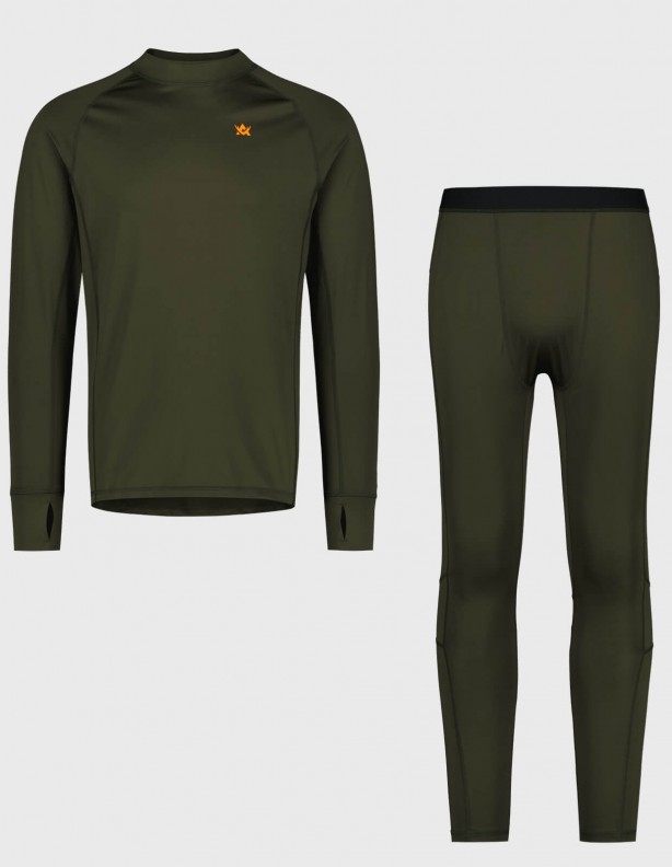 Cooldry Ms Base Layer Night Green thermal underwear set