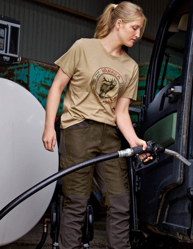 Härkila Stag Badge S/S T-shirt W - dámské tričko ze 100% bavlny