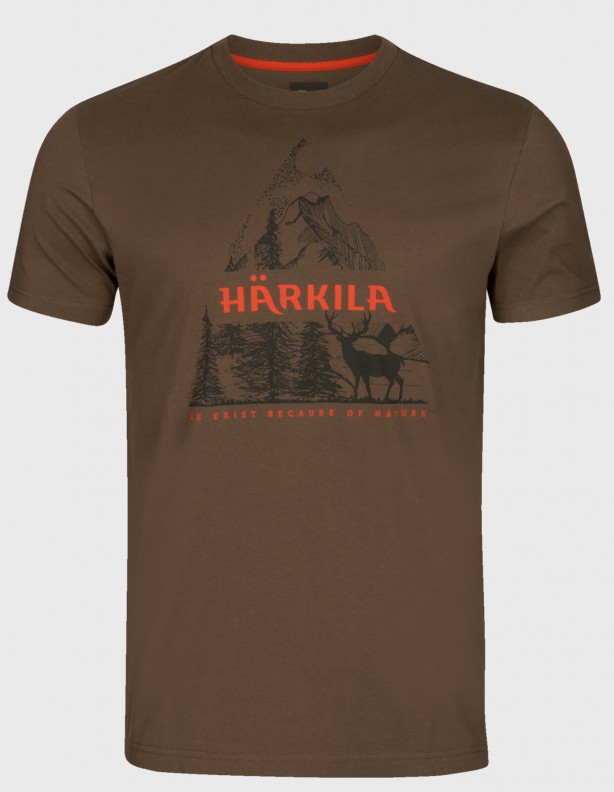 Harkila Nature S/S schieferschwarz - Sommer-T-Shirt 100% Baumwolle