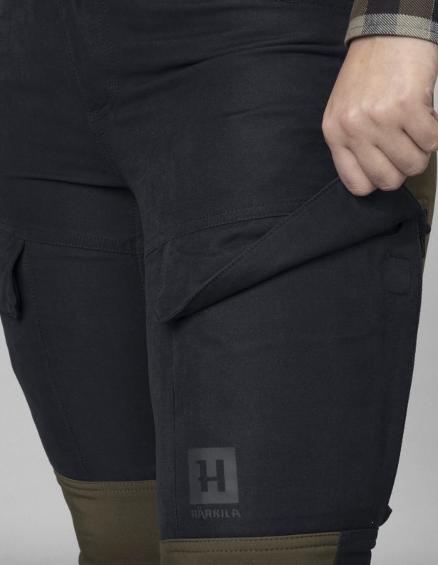 Scandinavian Willow green/Deep well purple - women's summer hunting pants