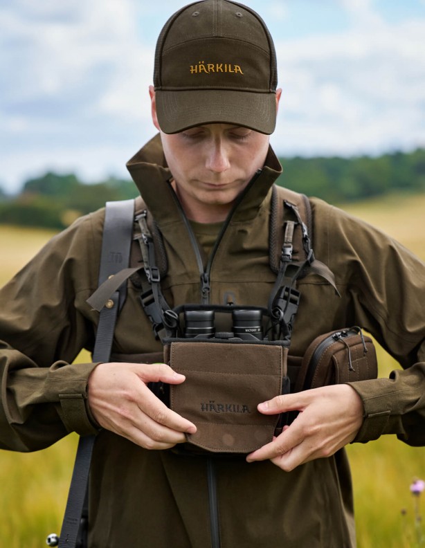 Harkila Bino Harness dark willow green hunting binocular harness