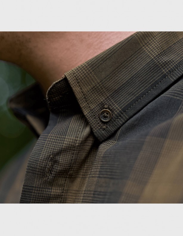 Harkila Akkan willow green shadow brown summer thin shirt