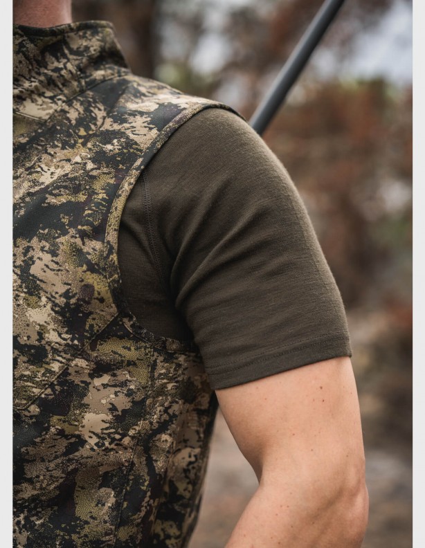 Gilet à membrane vert Seeland Chaser Aero Camo InVis MPC