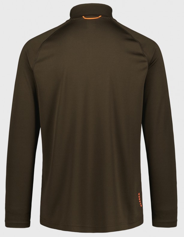 CoolDry Ms Half-Zip Brown - техническая футболка с длинным рукавом