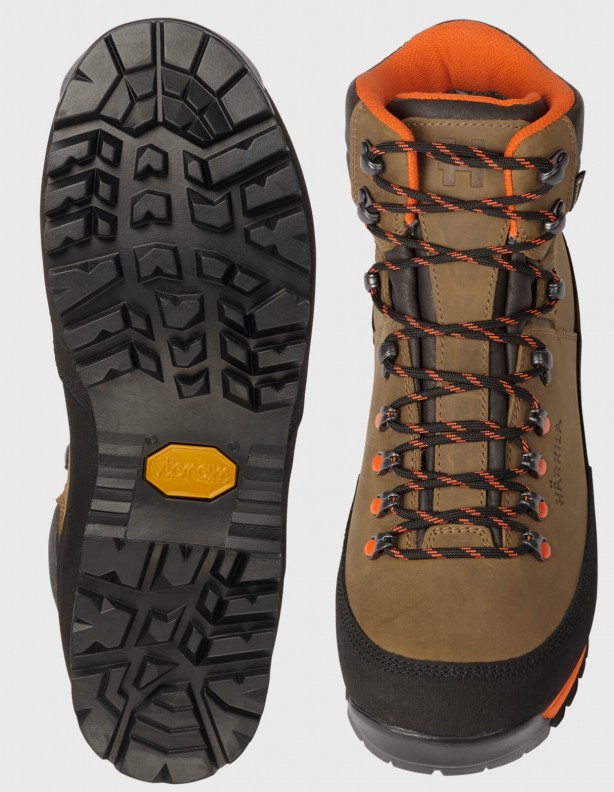 Saxnas GTX mid brown orange - men's nubuck leather boots