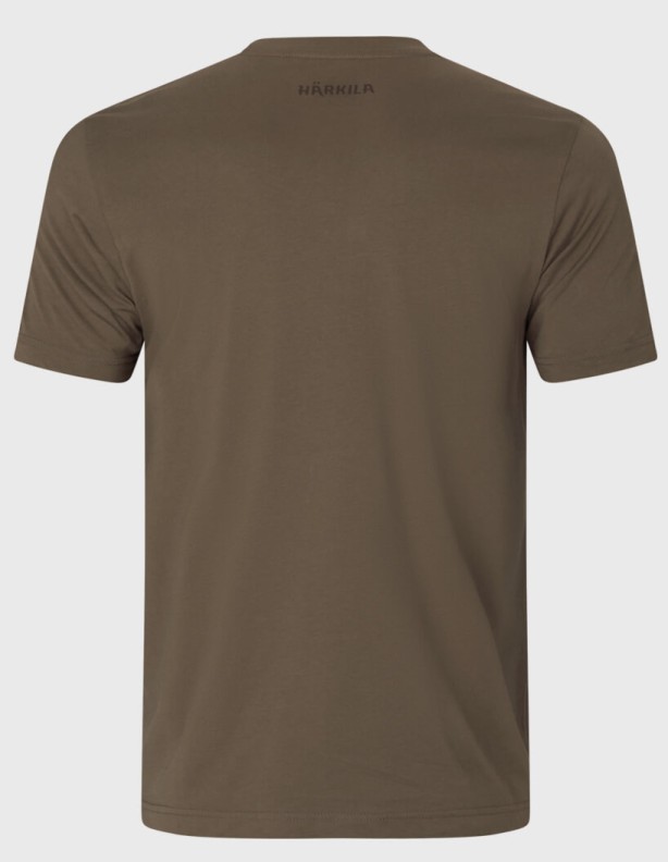Harkila H Logo major braun Sommer t-shirt 100% Baumwolle