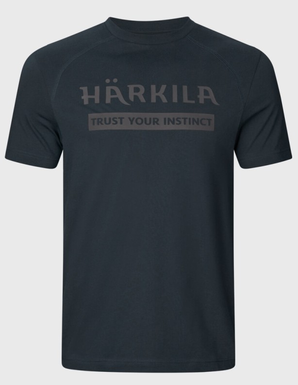 Harkila Logo marine foncé - T-shirt d'été 100% coton