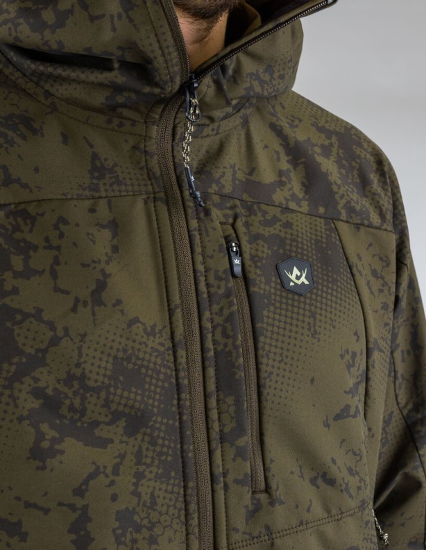 Chaser Ms Stretch Night Green Blur veste de chasse légère et silencieuse