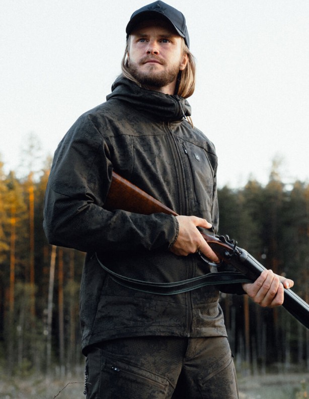 Chaser Ms Stretch Night Green Blur lightweight and quiet hunting jacket