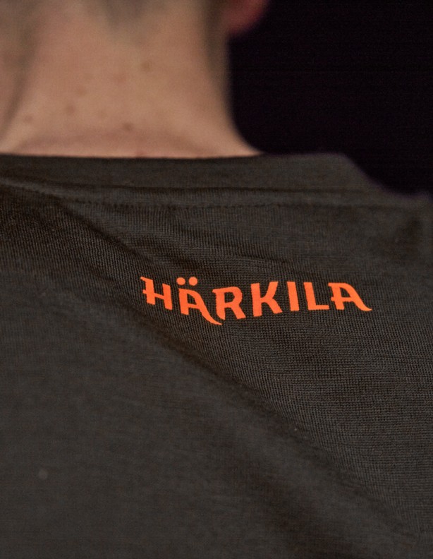 Härkila Game LS Wildboar shadow brown t-shirt 80% wool