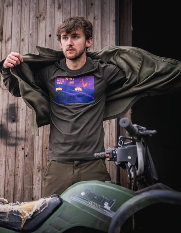 Seeland Thermal tannengrünes Sommerhemd 60% Baumwolle