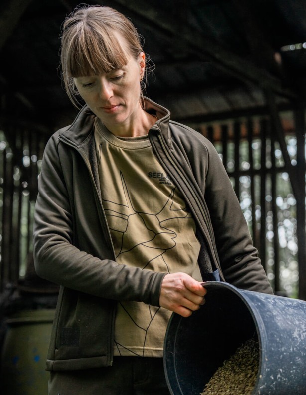 Seeland Deer On Line W military olive Damen Sommerhemd 60% Baumwolle