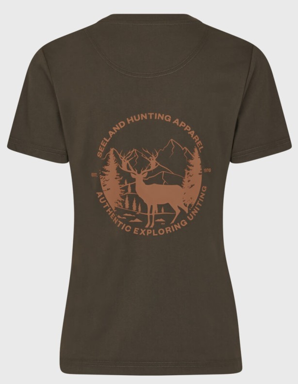 Seeland Hunting Heritage W pine green dámske letné tričko 60% bavlna