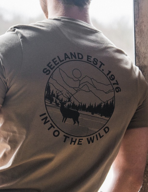 Seeland Hunting Landscape krycí zelená letní košile 60% bavlna