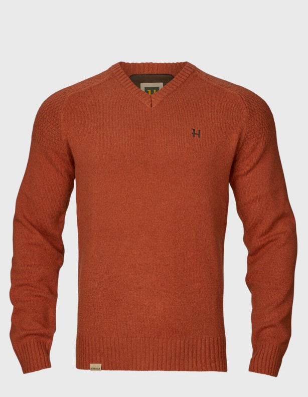 Harkila Vincent Merino Pullover mit V-Ausschnitt 100% Wolle