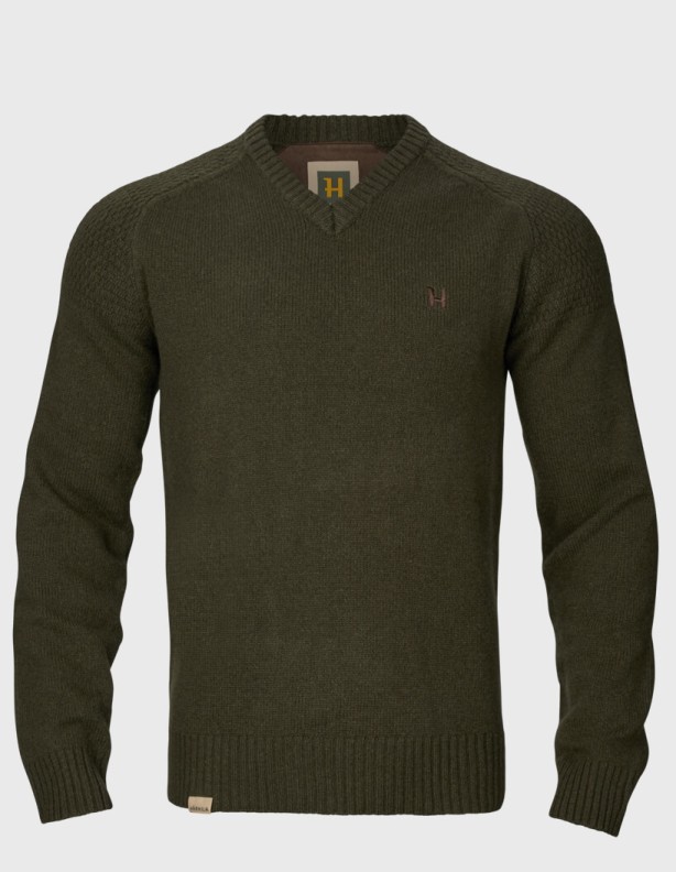 Harkila Vincent Merino V-Neck Pullover Rosin 100% шерсть