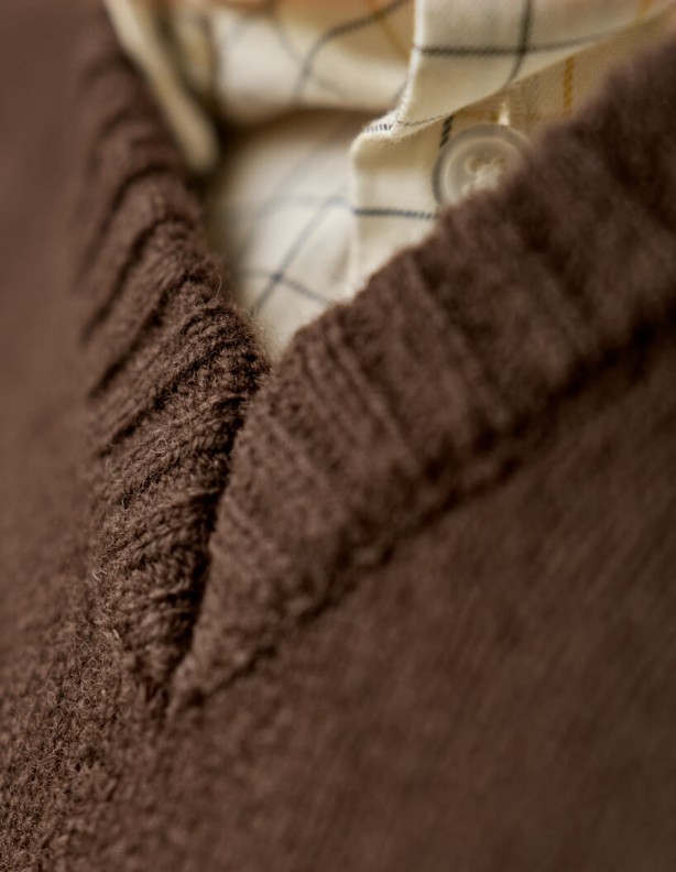 copy of Harkila Vincent Merino V-Neck Pullover Rosin 100% шерсть