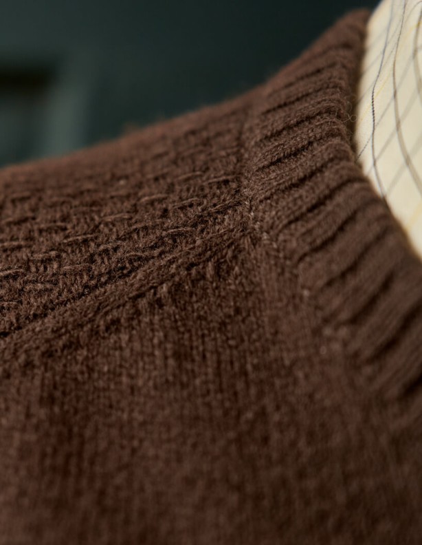 copy of Harkila Vincent Merino V-Neck Pullover Rosin 100% шерсть