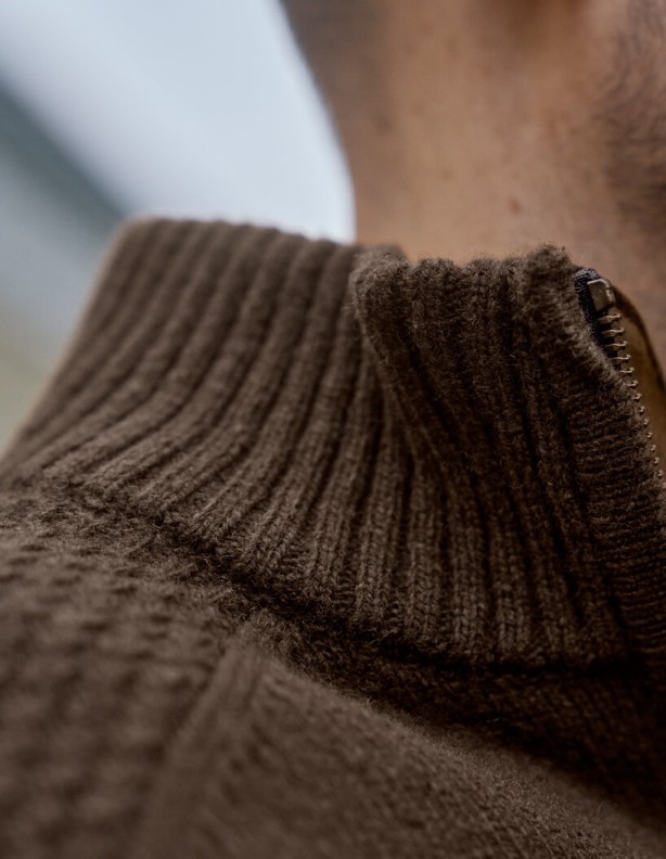 Harkila Vincent Merino Half Zip Pullover Rosin sweater 100% wool