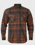 Harkila Pajala bombay brown - chemise en flanelle chaude
