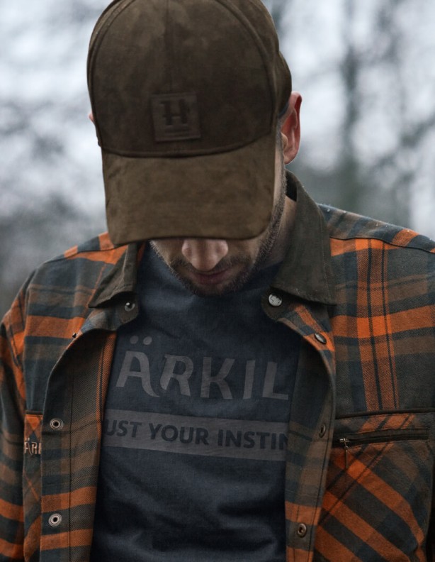 Harkila Pajala bombay brown - warm flannel shirt