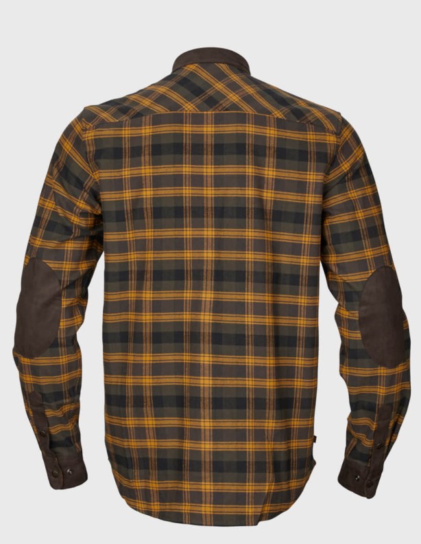 Harkila Aivak L/S Hemd Sanddorn braun - dickes Baumwollhemd