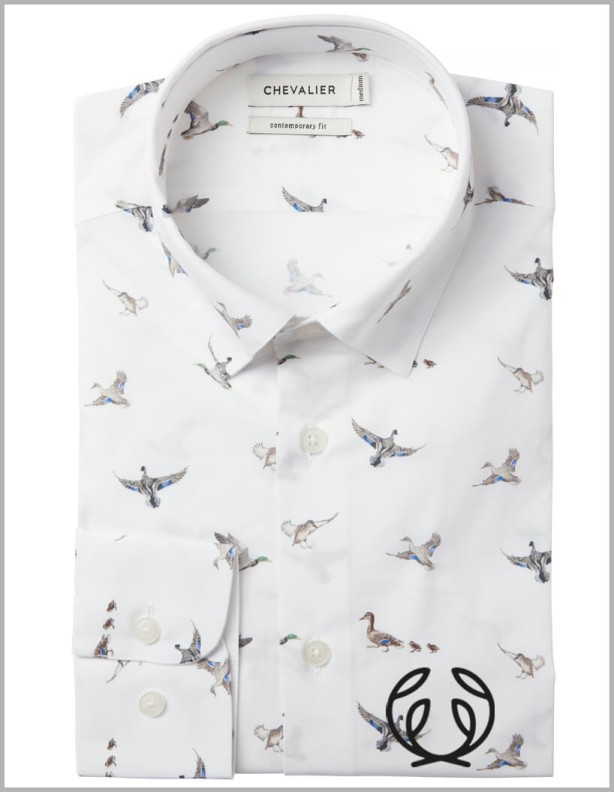 Chevalier chemise Danson canards dans une rangée