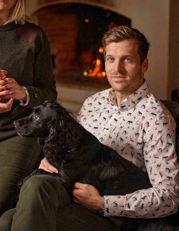 Chevalier Chemise Danson imprimé famille royale