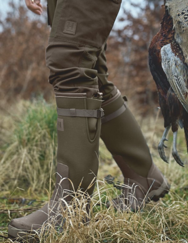 Harkila Forester Textile Rubber Boot Wellingtons isolés