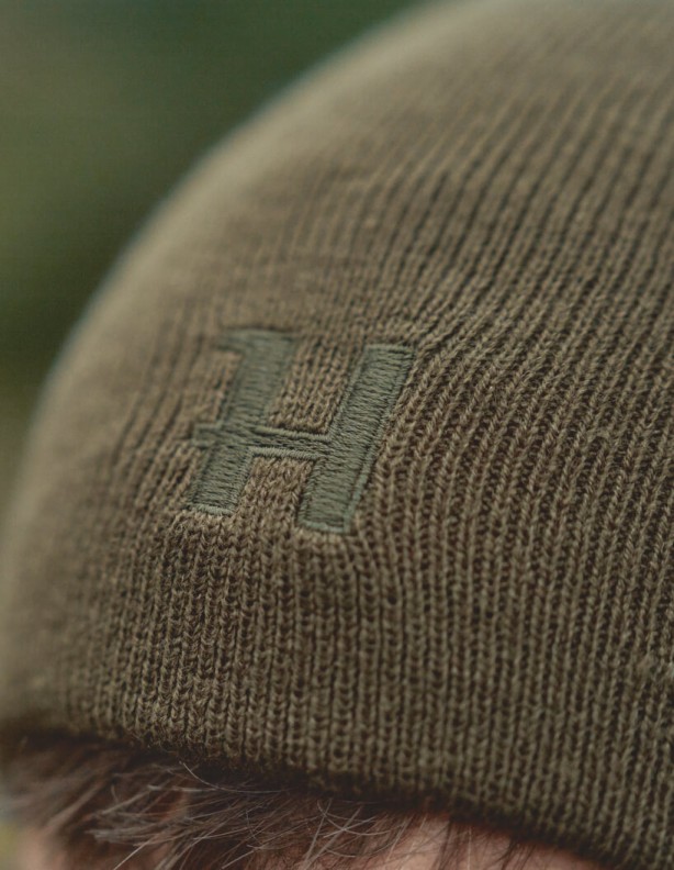 Harkila Reversible Beanie double-sided cap green orange