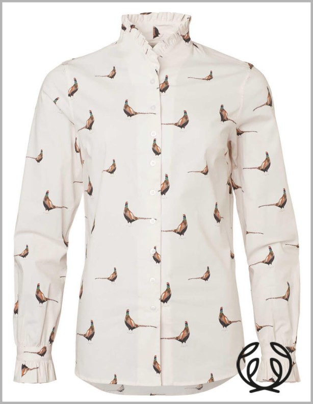 Женская рубашка Chevalier Blair Shooting Fit Pheasant