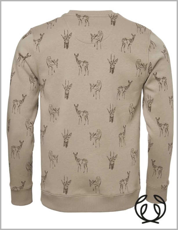 Chevalier Deer Sweatshirt Homme sweat chaud