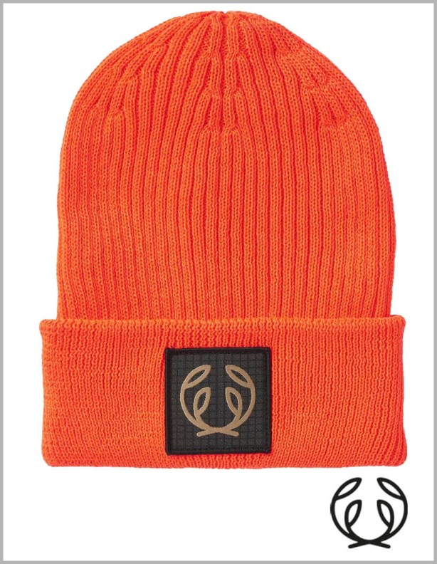 Chevalier Symbol beanie orange czapka dzianinowa