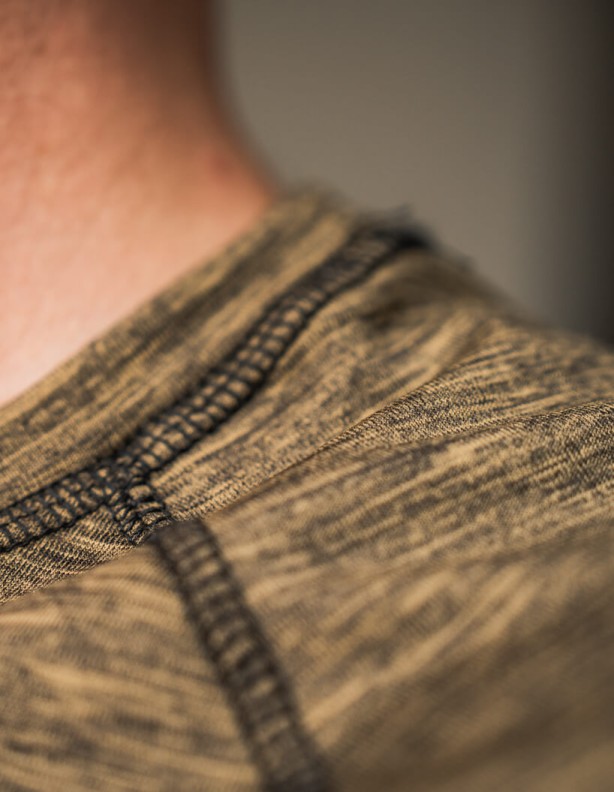 Seeland Peak Militär-Olive-Melange Technisches T-Shirt