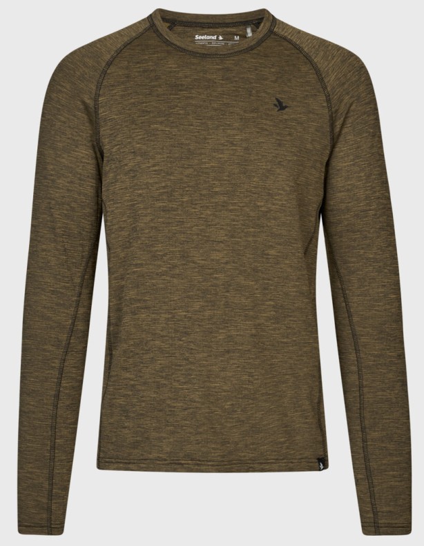 T-shirt technique Seeland Peak olive mélangé militaire