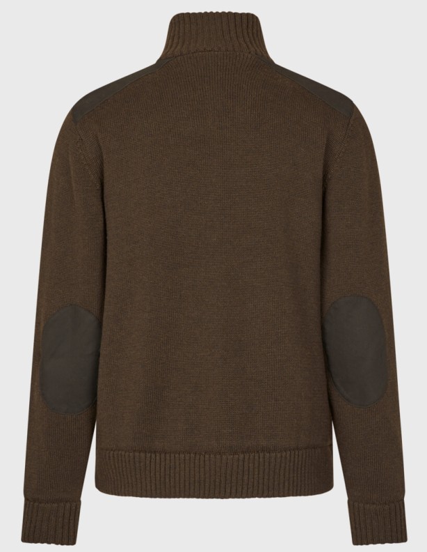 Seeland Haze Windbreaker Knit tmavě hnědý svetr s membránou Windbeater®