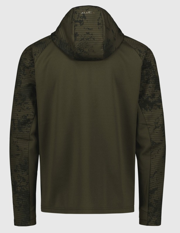 Alaska Active Hunter Ms Hoodie Night Green Blur tenká mikina
