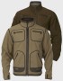 Harkila Kamko Dark antique bronze Willow green oboustranná fleecová bunda s membránou Gore-Tex