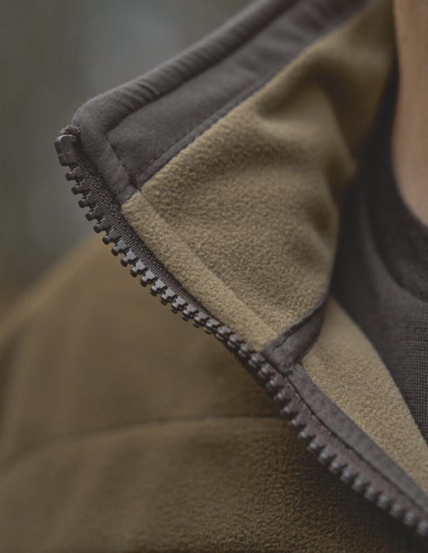 Harkila Kamko Dark antique bronze Willow green oboustranná fleecová bunda s membránou Gore-Tex