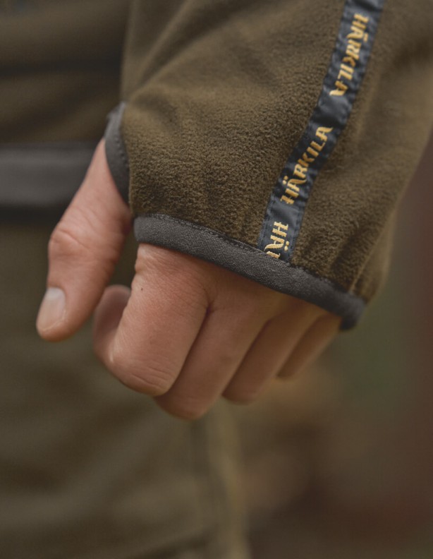 Harkila Kamko Dark antique bronze Willow green oboustranná fleecová bunda s membránou Gore-Tex