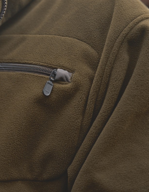 Harkila Kamko Dark antique bronze Willow green oboustranná fleecová bunda s membránou Gore-Tex