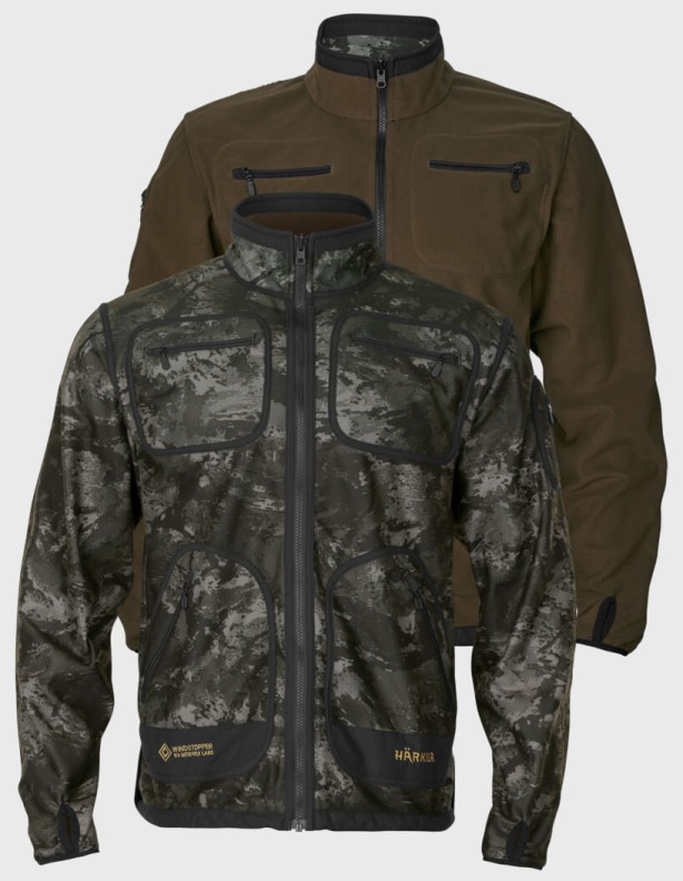 Harkila Kamko NOCTYX WSP reversible fleece jacket with GORE-TEX WINDSTOPPER® membrane