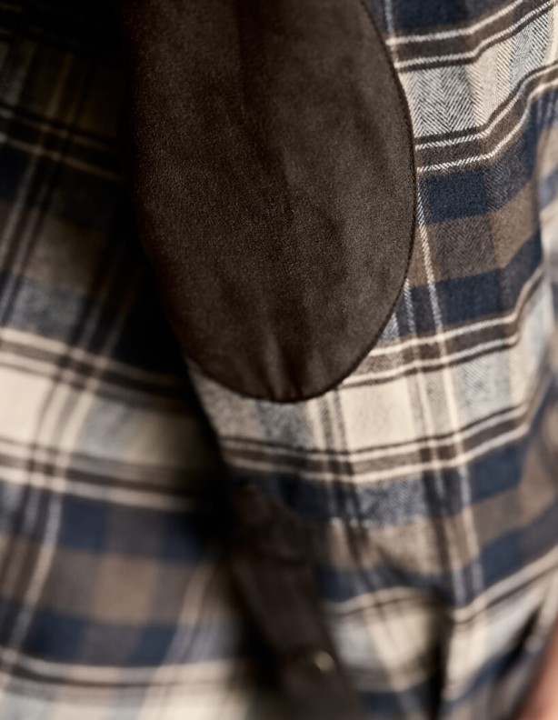 Harkila Aivak L/S shirt turkish coffee koszula z grubej bawełny