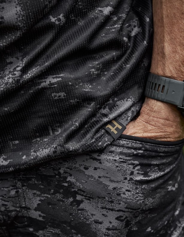 Harkila NOCTYX Camo AXIS MSP® Black/Black technické tričko