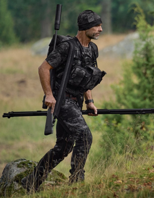 Harkila NOCTYX Camo AXIS MSP® Black/Black technické tričko