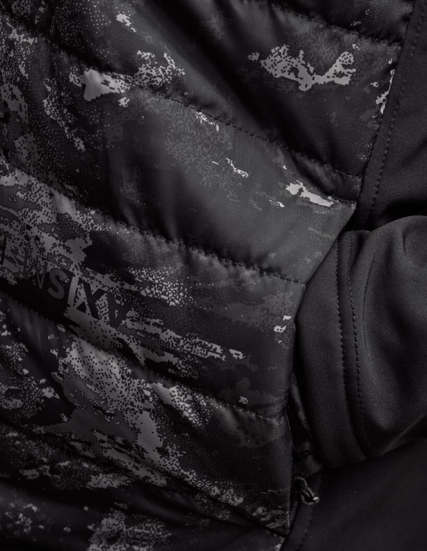 Harkila NOCTYX Camo Hybrid AXIS MSP® Black/Black утепленная куртка
