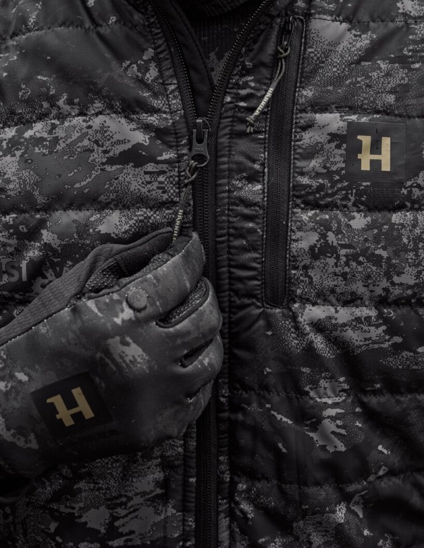 Harkila NOCTYX Camo Hybrid AXIS MSP® Black/Black утепленная куртка