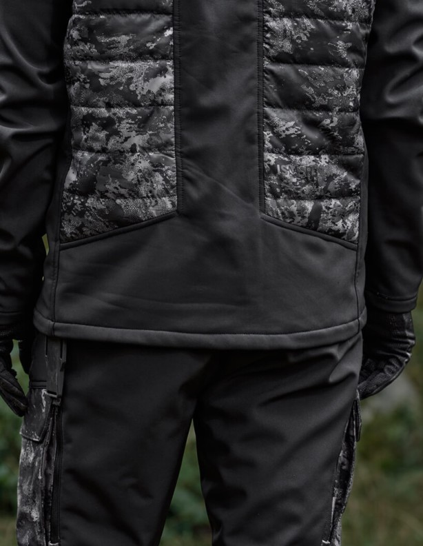 Harkila NOCTYX Camo Hybrid AXIS MSP® Black/Black утепленная куртка