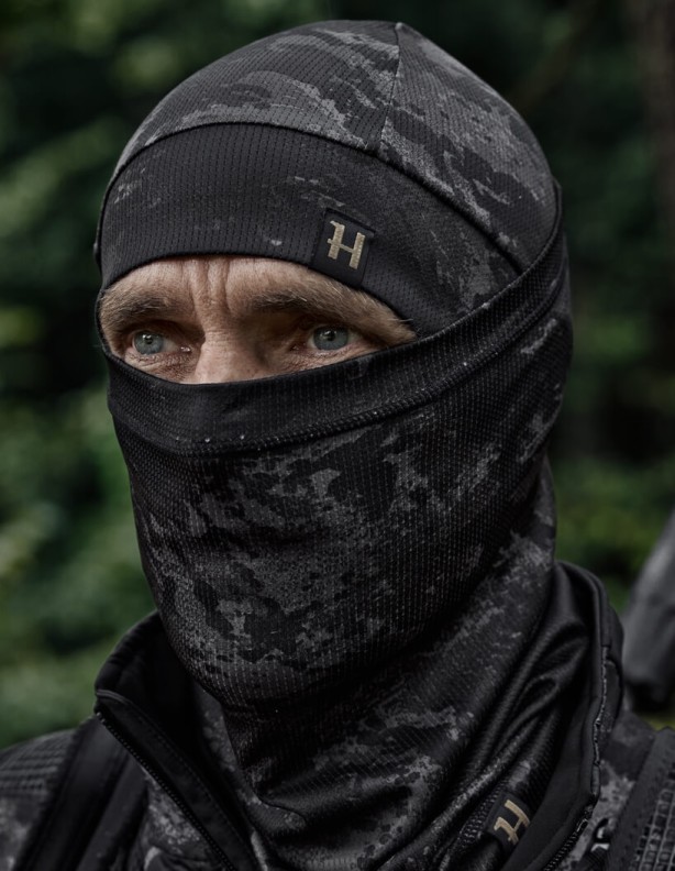 Härkila NOCTYX Camo Neck Gaiter AXIS MSP® Čierny nákrčník