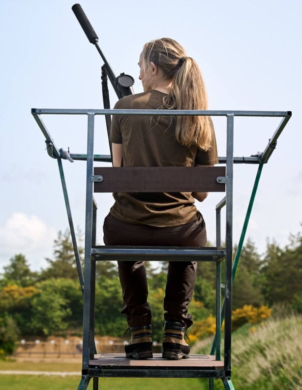 Harkila Fjell Women shadow brown silné letné dámske trekingové nohavice